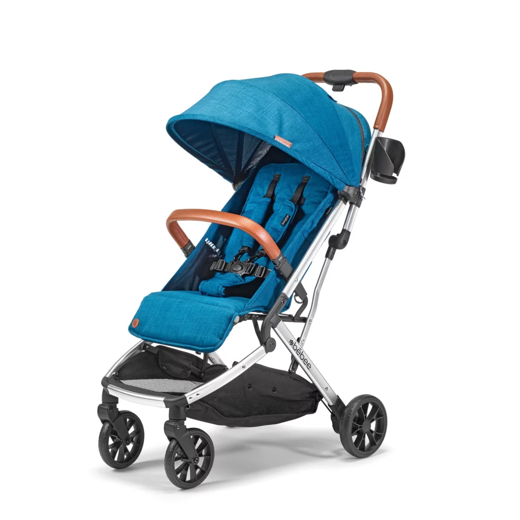 product photo of bright blue travel stroller - the Bombi Beebee Lightweight Stroller